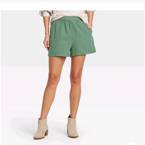 NWOT Universal Thread Olive Cotton Shorts